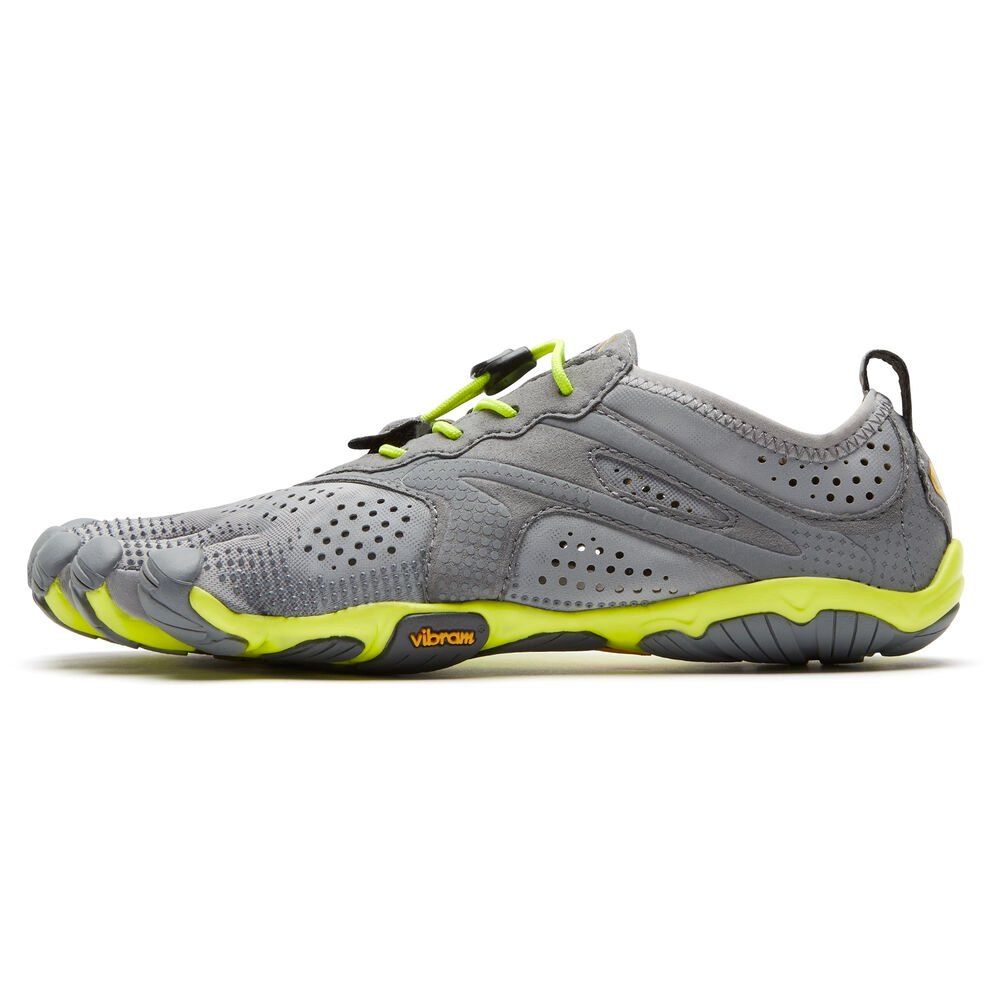 Vibram Five Fingers Womens V-Run - Running Shoes Grey/Green - WVL036274